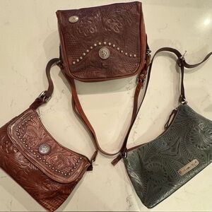 American West Leather Purse Bundle